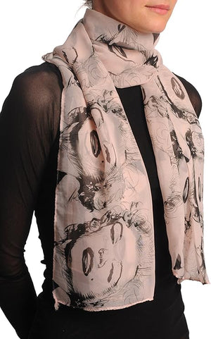 Marilyn Monroe Peach Pink Scarf