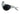 Nigel Schroders hand-blown studio art glass seal, frosted clear and black glass