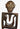 Hand carved Pacific Island wooden wall panel with tribal figures and animal motifs vertical design