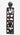 Hand carved Pacific Island wooden wall panel with tribal figures and animal motifs vertical design
