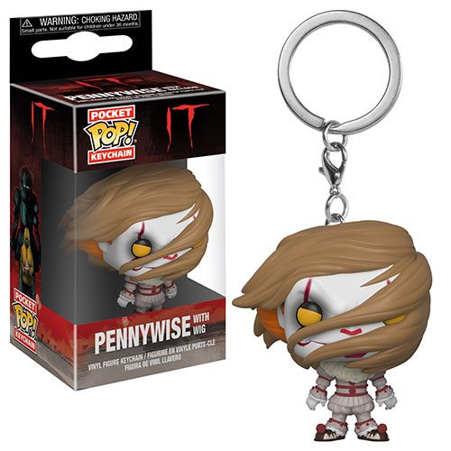 IT Pennywise with Wig Funko Pocket Pop Keychain