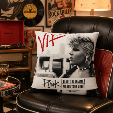P!nk Beautiful Trauma World Tour VIP cushion pillow souvenir merchandise, approx. 41cm