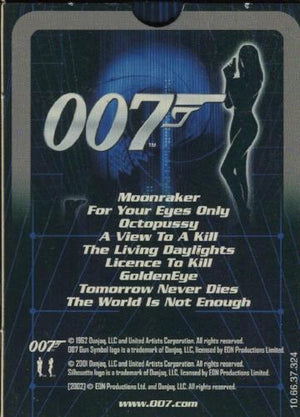 James Bond 007 Playing Cards - Films 11-19