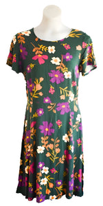 Princess Highway Green Garden Dress (Medium) New Vintage Clothing Planet Retro NZ