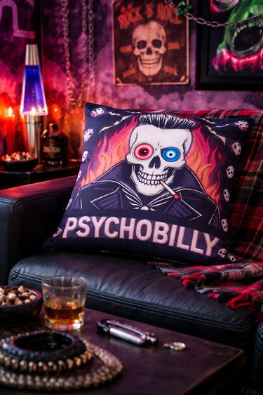 Psychobilly – Lu Lu Deluxe NZ – Cushion Cover – product image 2