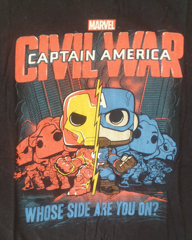 Captain America Civil War Funko Pop T-Shirt (Large)