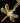 Gold dragonfly-shaped pendant on a chain against a gray background
