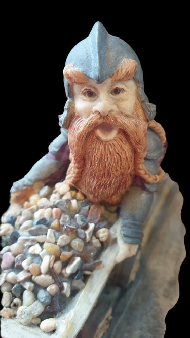 Enchantica Dwarf Hepna Pushes Truck Statuette (1988)