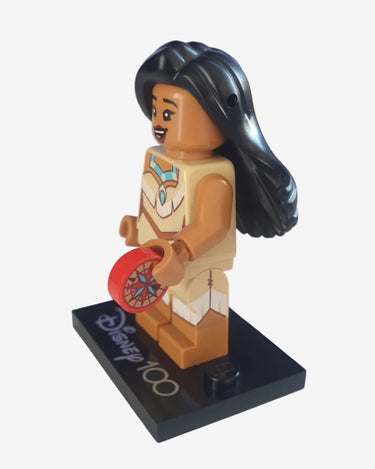 Lego Minifigure Pocahontas Disney 100 Series (Hair & Compass)