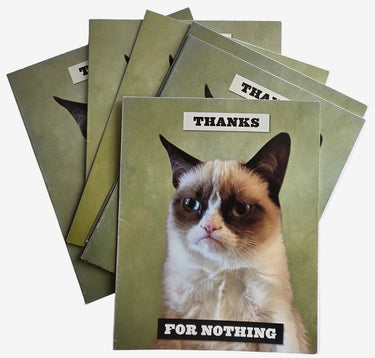 Grumpy Cat "Thanks For Nothing" Note Cards (Pack of 6)