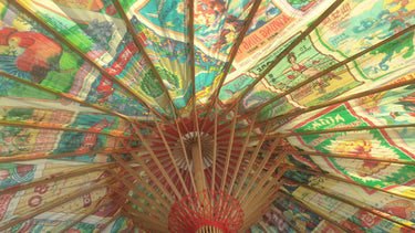 Retro Parasol – Asian Style Sun Umbrella