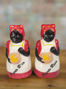 Vintage Aunt Jemima Americana Salt & Pepper Set Tableware Decor NZ Planet Retro