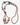 Multicolored beaded necklace on a light background