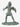 Small Italian cast bronze gladiator figurine with aged patina and removable helmet. A compact Roman-inspired sculptural decor piece from Planet Retro.