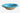 A small ceramic bowl with a turquoise blue marbled interior and a beige exterior, shown sitting on a rustic wooden table.