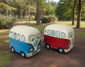 Camper Van Salt & Pepper Set New Vintage Decor Homeware NZ Planet Retro