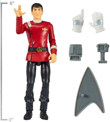 Action figure in red uniform with accessories on a white background