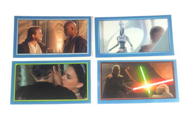 Star Wars Episode II 2002 Merlin sticker lot featuring scenes from Attack of the Clones