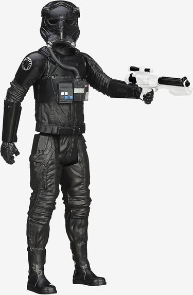 Star Wars Imperial TIE Fighter Pilot 12-inch action figure with original blaster accessory in black flight suit and helmet