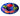 Vic Evans hand-painted fruit serving platter, top angled view