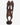 Vintage African hand-carved double-headed wooden figure front view
