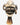 Vintage African tribal head sculpture in cast stone composite with aged decorative finish.