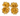 Vintage Brutalist gold-tone floral clip-on earrings front view