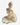 Vintage ceramic mermaid shell soap dish front view