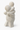 Small vintage Dutch stone sculpture of an adult carrying a child on their shoulders.