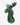 Vintage green and teal glazed ceramic moose figurine, product photograph 2