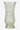 Vintage Hoosier Glass clear textured pressed-glass vase with crinkle bark-effect surface, approx. 21cm tall.