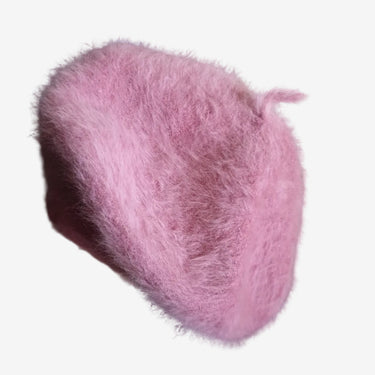 Vintage pink Kangol angora beret made in England