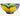 Opposite side view of vintage Petra Ceramics Lemon bowl with large yellow lemons and green foliage