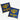Pair of vintage US Navy Midshipmen Go Navy vinyl stadium cushions in blue and gold.