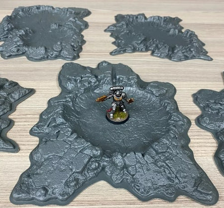 Model Kit - Warhammer 40k Scenery - Moonscape Blast Craters