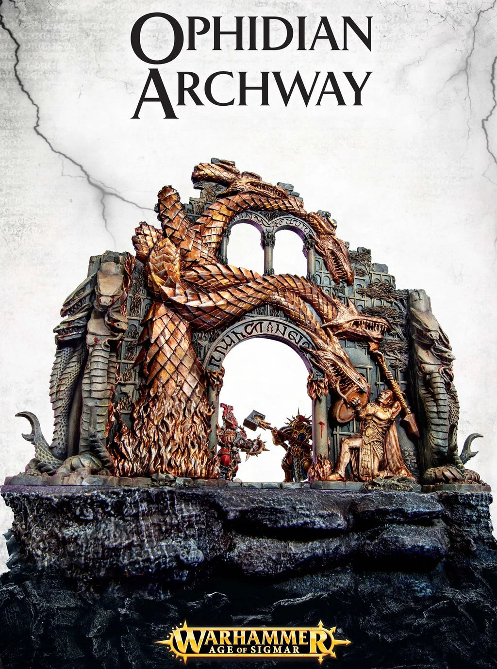 Model Kit - Warhammer Age of Sigmar - Ophidian Archway Planet Retro NZ