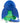 Blue monkey plush toy in a green outfit on a white background.  Planet Retro NZ.