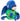 Blue monkey plush toy in a green outfit on a white background.  Planet Retro NZ.