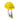 Yellow hard hat-shaped cufflink on a white background