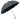 Skulls Umbrella - Black with White Skull Print