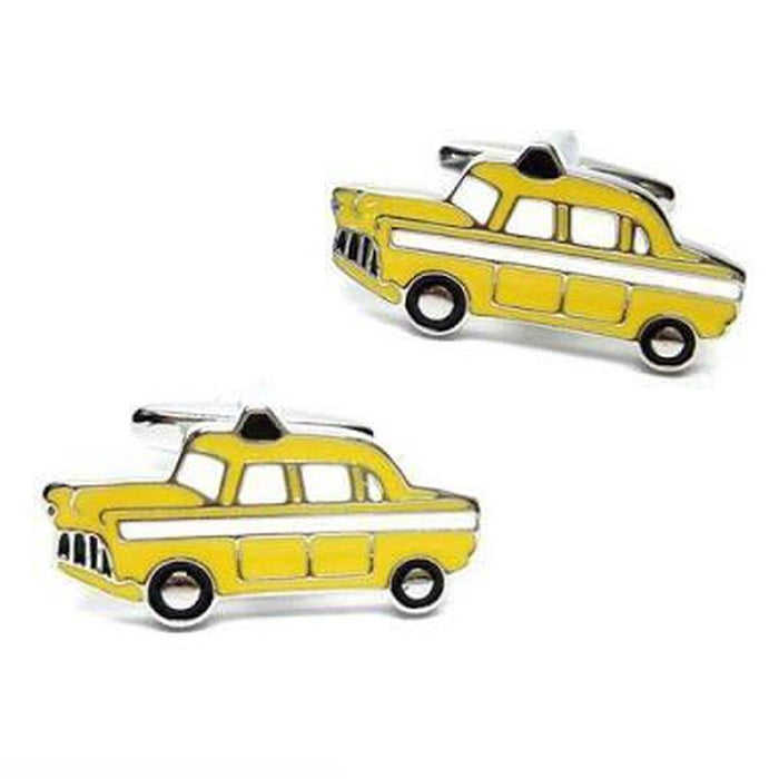Cufflinks - Auto - Yellow taxi
