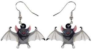 Bat Babies - Acrylic Hook Earrings - Planet Retro