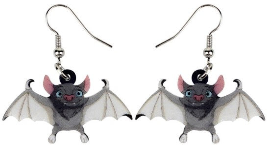 Bat Babies - Acrylic Hook Earrings