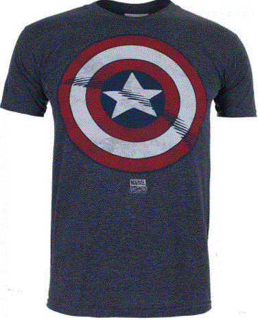Captain America Shield T-Shirt - Mens