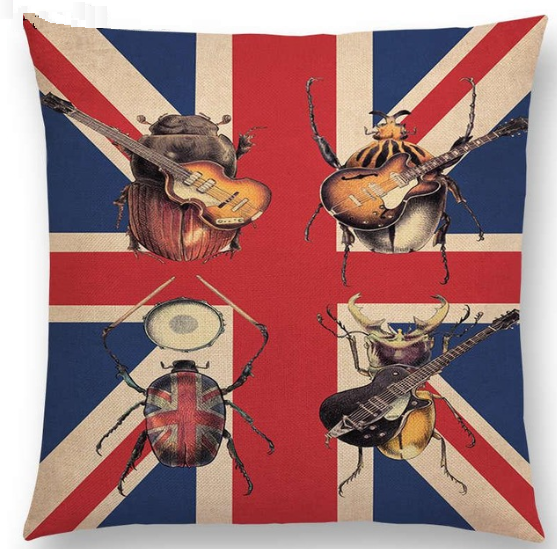 The Beatles Beetles Cushion Cover
