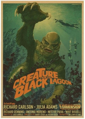 SALE Creature from the Black Lagoon Colour - A3 Art Print