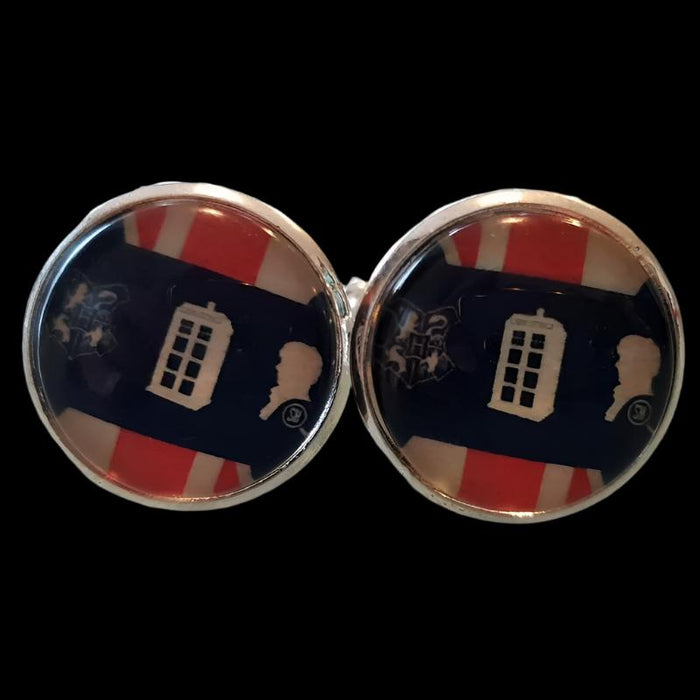 British Multifandom Geek Dome Cufflinks - SALE