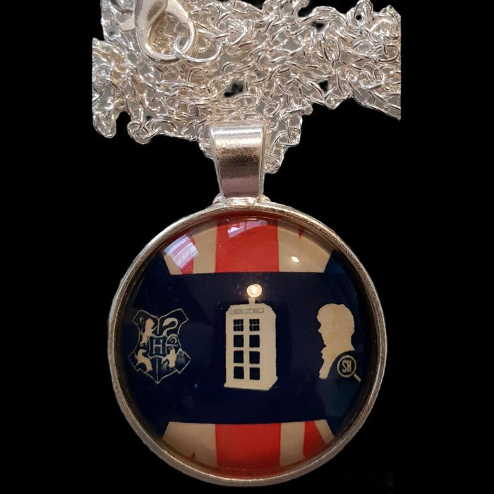 British Multifandom Geek Dome Necklace