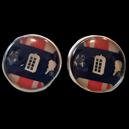 British Multifandom Geek Dome Stud Earrings planet retro nz