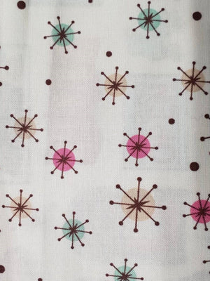 Fabric - 50s Atomic Stars (USA) New Vintage Fabric Planet Retro NZ 3